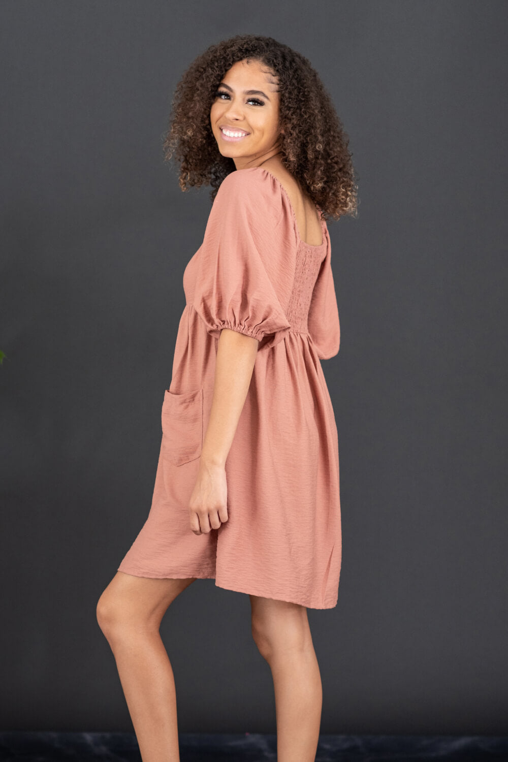 GeeGee I Promise Puff Sleeve Dress -