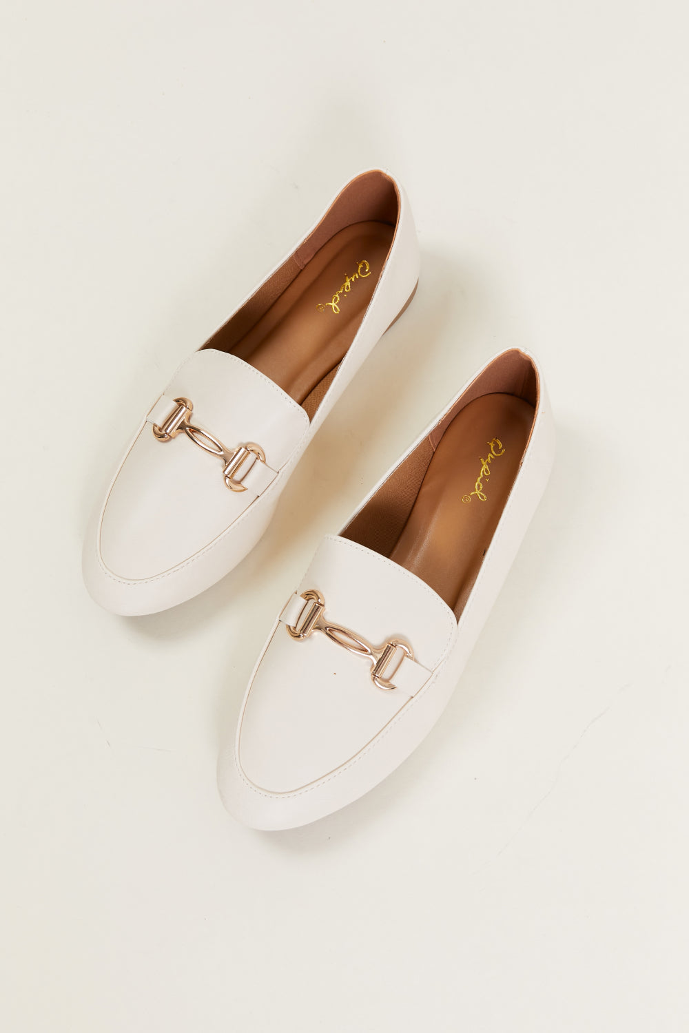 Qupid 9 to 5 Ballerina Metal Detail Loafers -