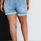 Judy Blue Twice As Much Two-Tone Shorts -