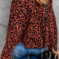 Leopard Print Raw Hem Jacket -