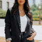 Leopard Lining One-Button Blazer -
