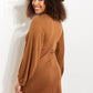 White Birch Stop at Soho Balloon Sleeve Dress -