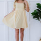 Davi & Dani All About Eyelet Dress in Baby Yellow -