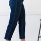 Judy Blue Sophie Cropped Straight Leg Jeans with Slit -
