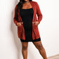 Zenana Full Size Open Front Top with Pockets -