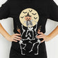 Lotus Fashion Halloween Dancing Skeletons Short Sleeve Tee Shirt -