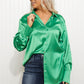 GeeGee New Love Satin Button Down Shirt -