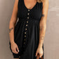 Sleeveless Button Down Mini Dress -