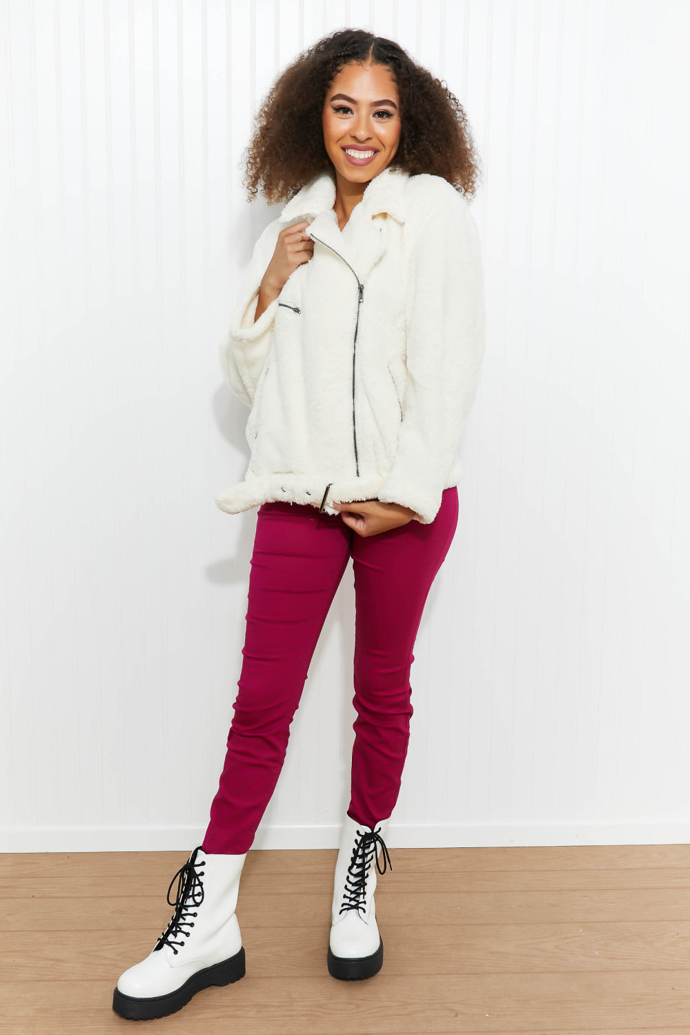 Davi & Dani Come a Little Closer Faux Fur Jacket -