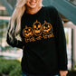 TRICK-OR-TREAT Graphic Halloween Sweatshirt -
