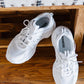 Berness Running Late Chunky Sole Athletic Sneakers in White -