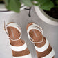WeeBoo On the Doorstep Espadrille Platform Sandals in White -