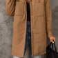 Snap Down Side Slit Jacket with Pockets -
