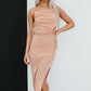 Mable Lavish Luxury Cutout Ruched Dress -