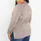 Emerald Collection Northwest Full Size Ribbed Detail Turtleneck Sweater -