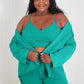 GeeGee Wall Street Bra, Blazer, and Pants Set in Kelly Green -
