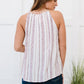 Andree by Unit Serenade Me Full Size Embroidered Sleeveless Blouse -