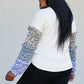 Heimish Full Size Animal Print Ruffle Trim Top -