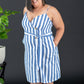 Davi & Dani Never Let Go Striped Sleeveless Dress -