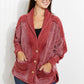Zenana Autumn Breeze French Terry Button Front Jacket -