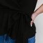 Andree by Unit Understated Elegance Faux Wrap Blouse -