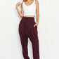Rae Mode Full Size Deep Breaths Pleated Harem Joggers -