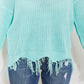 Sew In Love Uptown Girl Distressed Sweater -