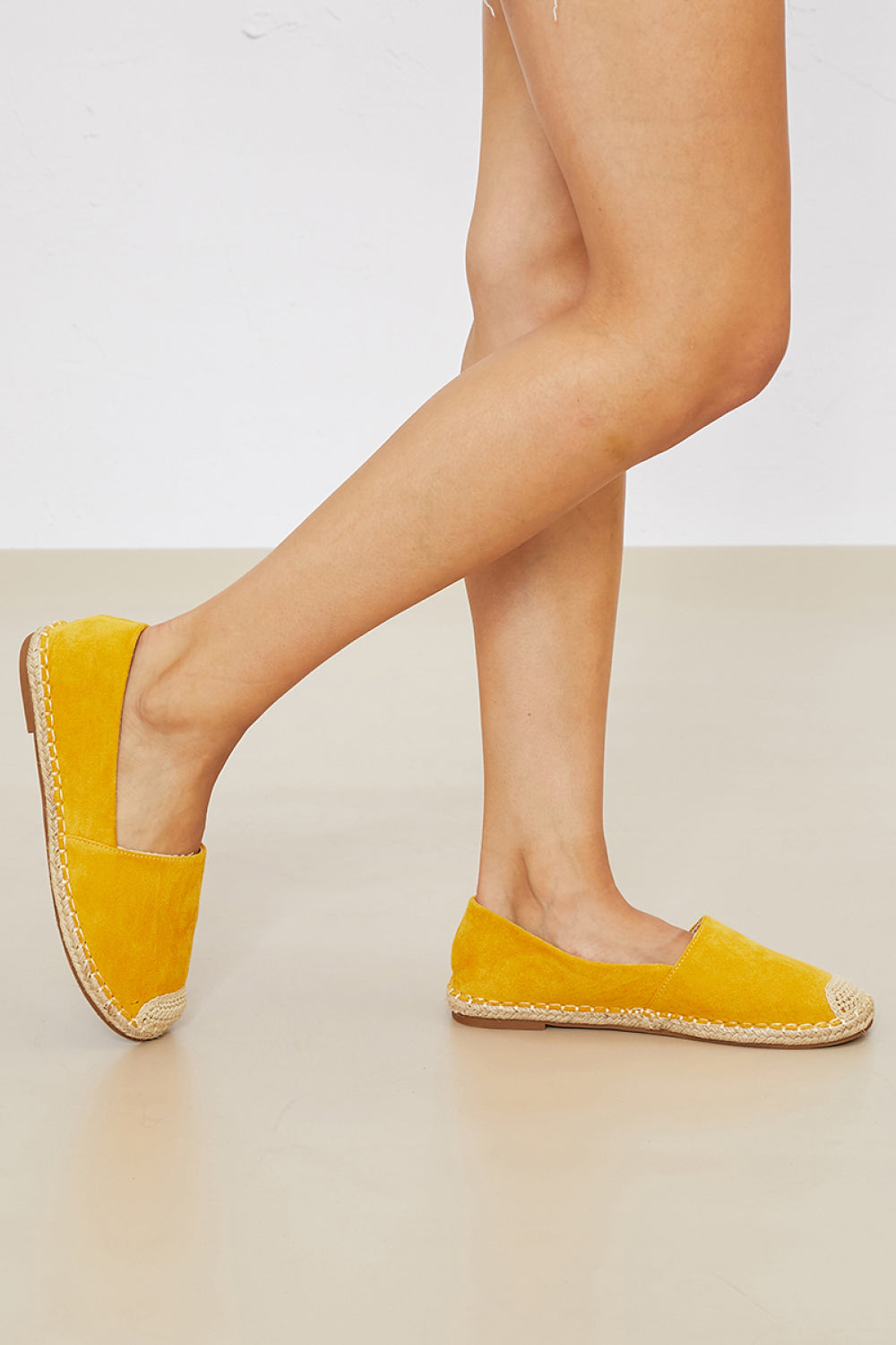 WeeBoo In Step Espadrille Slip-On Flats in Yellow -