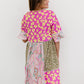 ODDI So Happy Together Full Size Run Patchwork Print Dress -