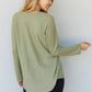 Heimish Fall Fields Full Size Waffle Knit Tunic Top -