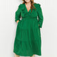 Davi & Dani Rooftop Reservation Full Size Layered Ruffle Midi Dress -