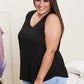 Sew In Love Never a Dull Moment Racerback Tank in Black -