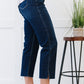 Judy Blue Sophie Cropped Straight Leg Jeans with Slit -