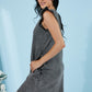 Sew In Love Cascade Springs Acid Wash Dress in Black -