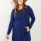 Zenana Forever Friends Full Size Swing Mini Dress -