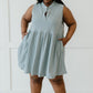 Sew In Love Weekday Wonder Babydoll Dress in Silver -