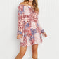 Andree by Unit Patchwork Floral Balloon Sleeve Dress -