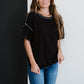 BiBi Count On Me Cutout Back Tee -