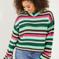 Davi & Dani Midwest Striped Turtleneck Tunic Sweater -