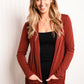 Zenana Full Size Open Front Top with Pockets -