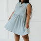 Sew In Love Weekday Wonder Babydoll Dress in Silver -