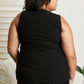 White Birch Just Because Lace Trim Ribbed Henley Tank -
