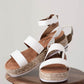 WeeBoo On the Doorstep Espadrille Platform Sandals in White -