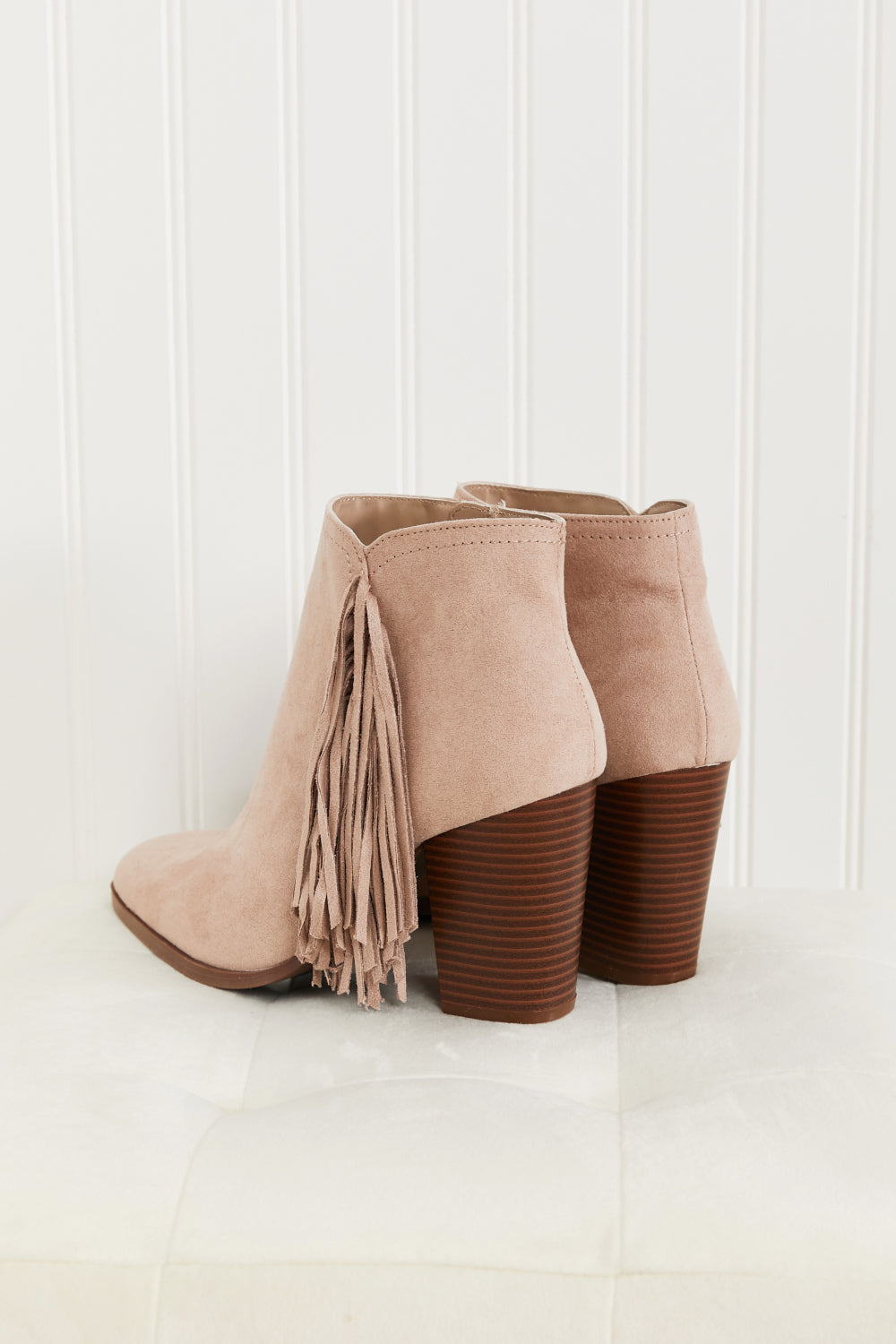 Qupid It's Always Been You Tassel Detail Booties -