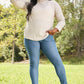 CY Fashion Since When Full SIze Striped Long Sleeve Turtleneck Top -