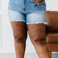 SneakPeek Sloane Faded Raw Hem Shorts -