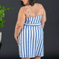 Davi & Dani Never Let Go Striped Sleeveless Dress -