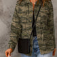 Camouflage Snap Down Jacket -