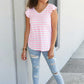 Sew In Love Illuminate the Way Striped Tee in Neon Pink -