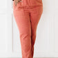 Cotton Bleu Vagabond Paperbag Wide Leg Pants -